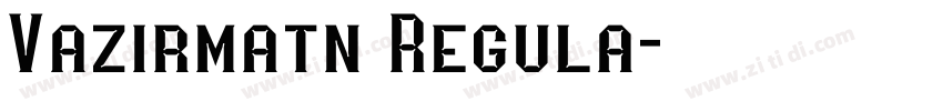 Vazirmatn Regula字体转换